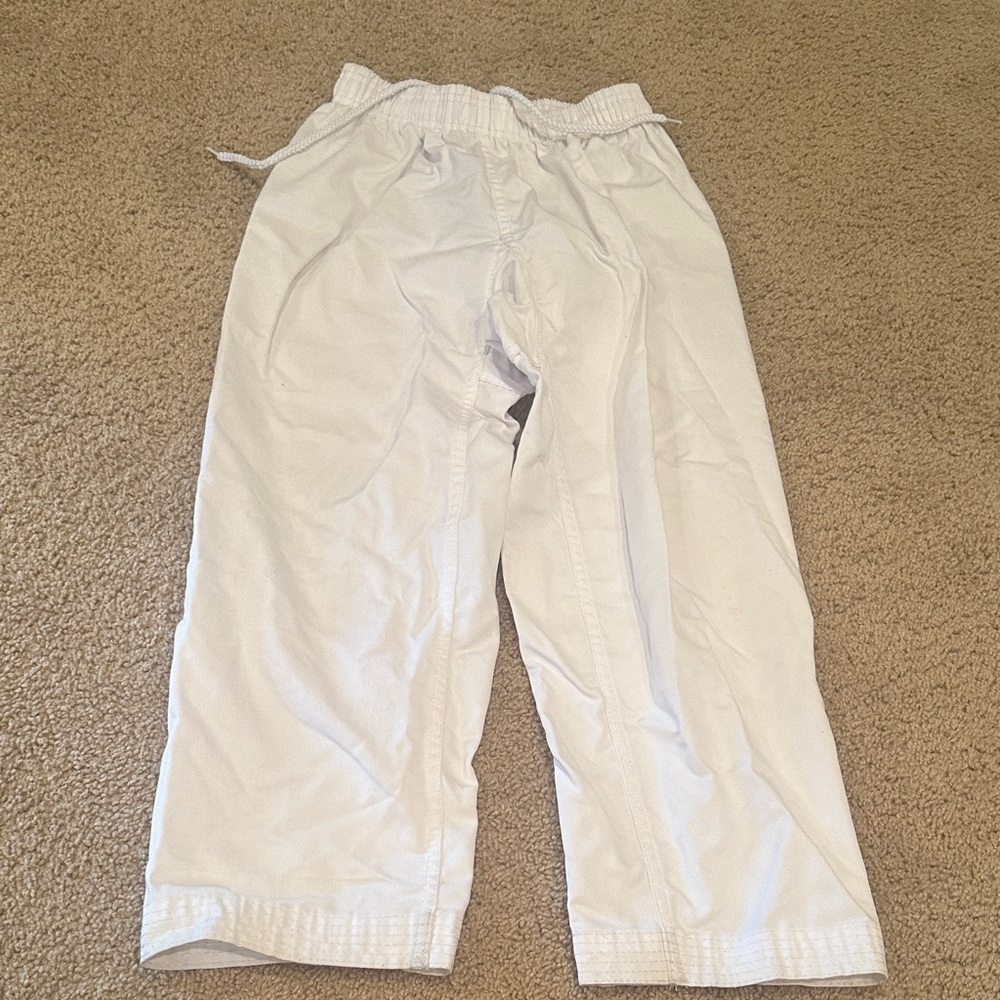 Kids White Karate/Martial Arts Pants